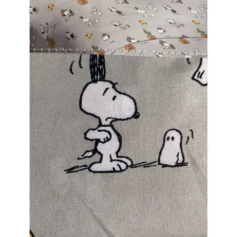 Peanuts Snoopy Halloween TWIN‎ Sheet Set Pumpkin Cactus Cowboy Pumpkin NEW